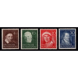 1951 - Vesttyskland - AFA 1106-09 - Komplet sæt - Postfrisk.